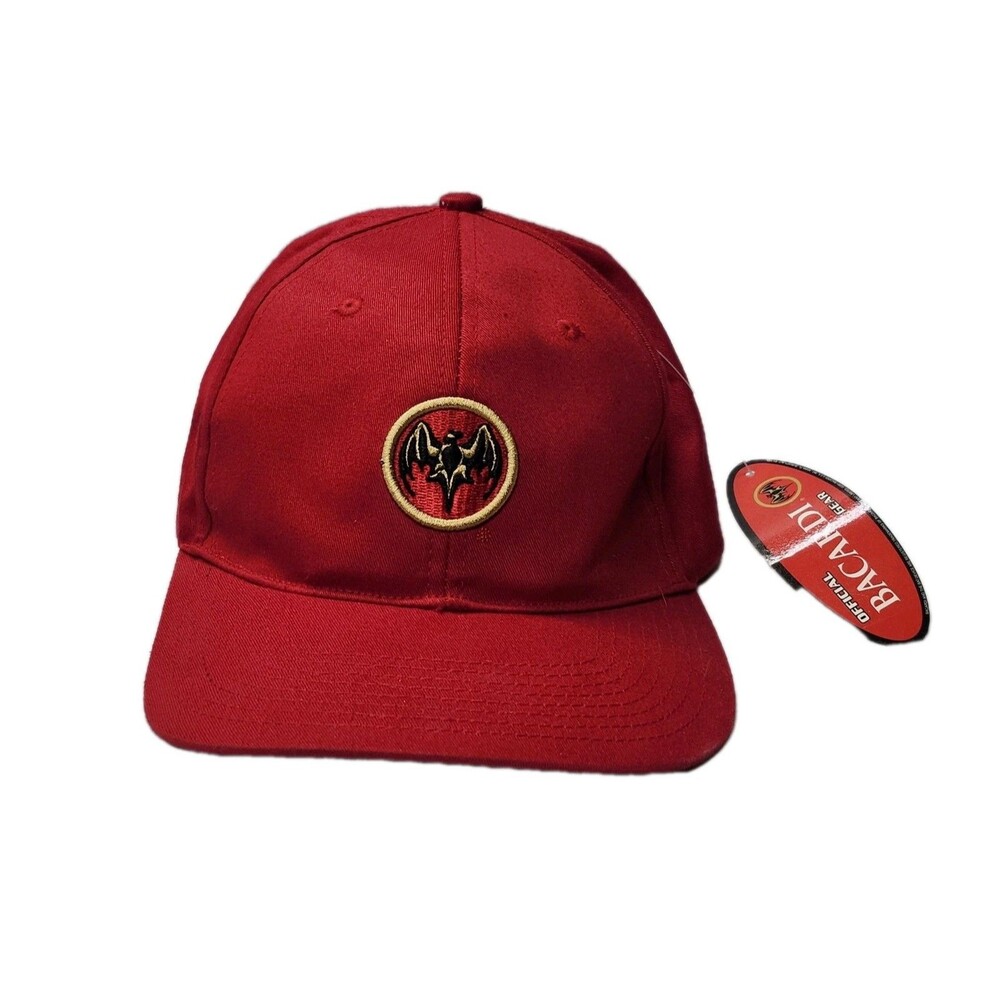 BACARDI Men's Baseball Cap Embroidered Bat Logo Fitted Size XL NEW NWT